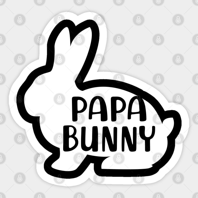 Papa Bunny Sticker by KC Happy Shop